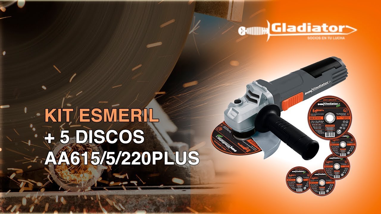 GLADIATOR ESMERIL 4 1/2' 800w - YouTube