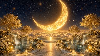 Golden Crescent Above the Clouds 🌙 Deep Sleep Music | Luxury Healing Ambient (2 Hours) ⭐
