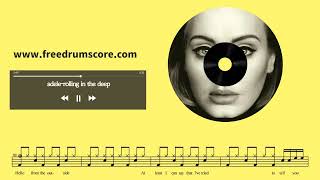 Adele-Hello | Drum Score, Drum Sheet Music