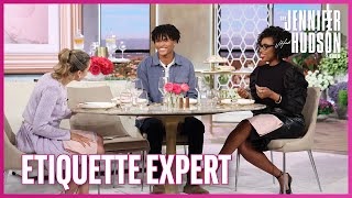 Jennifer Hudson Delivers Her Burning Questions to a Royal Etiquette Expert