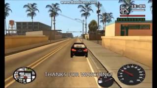 GTA SA_Gasoline & Speedometer tutorial mod playing INGAME screenshot 5