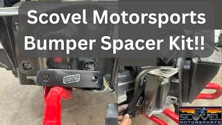 Scovel Motorsports Bumper Spacer Kit for 2011-2025 Chevy GMC 2500 3500 Trucks Install
