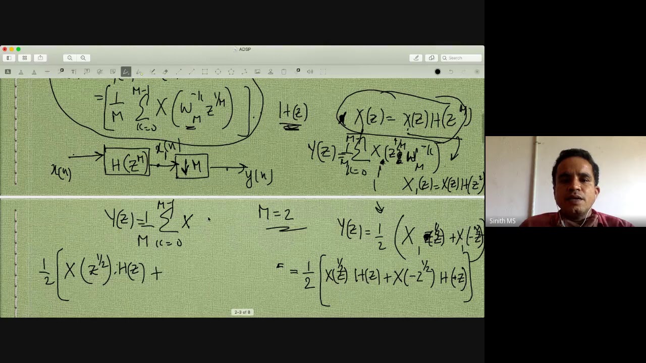 Advanced DSP - Identities in Multirate signal processing