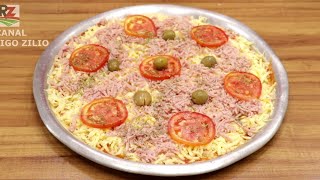 Pizza Casera Con Batidora De Masa Blanda Sencilla Y Económica