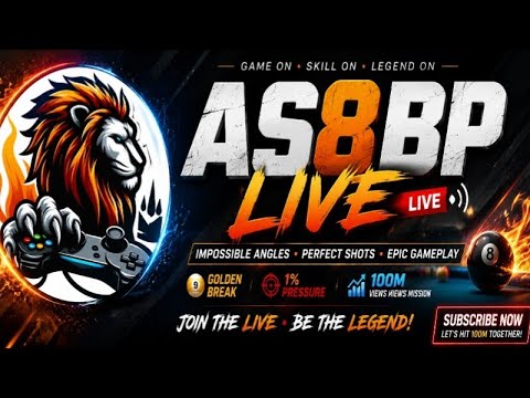 🔴 AS8BP LIVE | Impossible Angle😱•Perfect Shot 🎯•Golden Break 🏆Under 1% Pressure 🚀|100M Views Mission