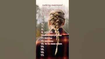 My evermore ranking! #taylorswift #swiftie #erastour #music #evermore #ranking #taylornation #fyp