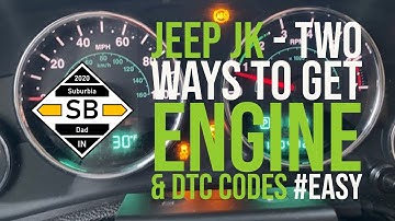 Jeep JK - Two Ways to Get Check Engine Light / DTC Codes #Easy