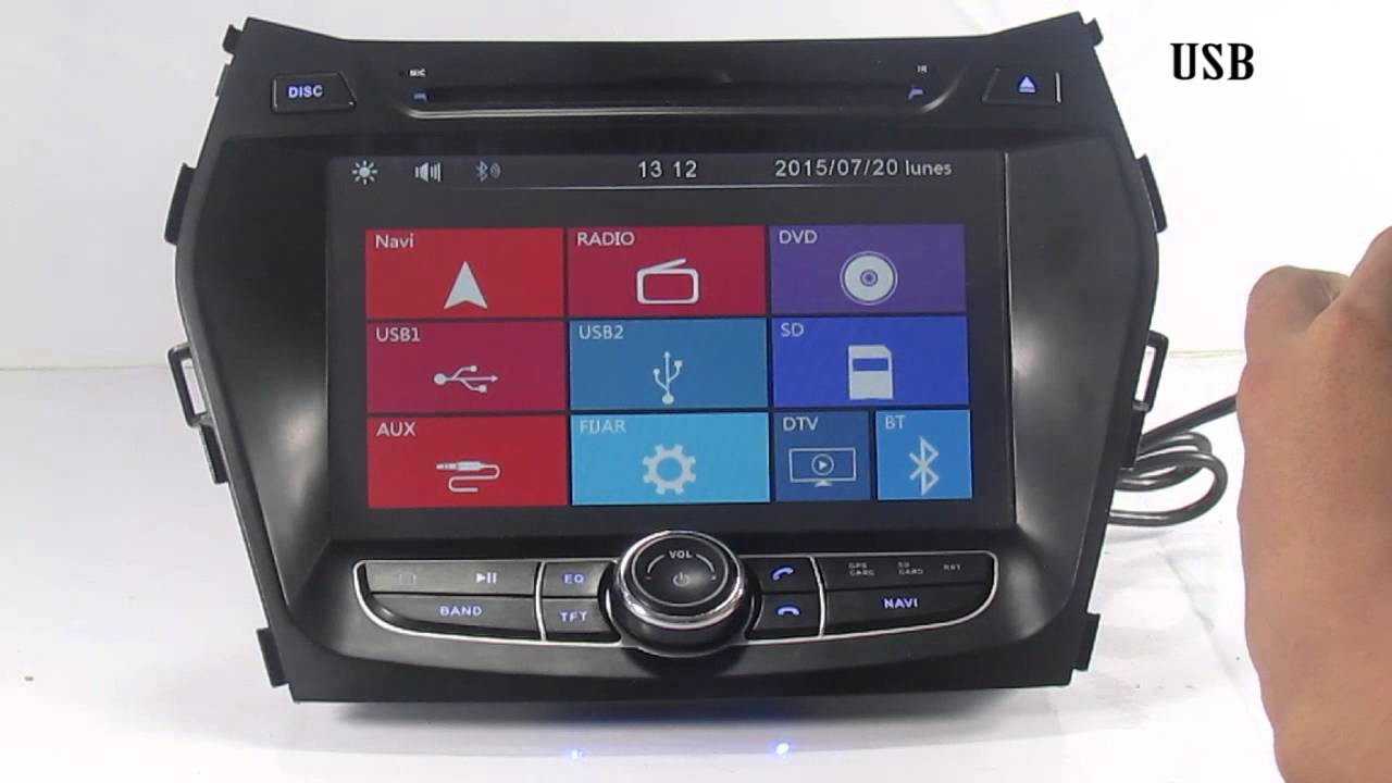 Autoradio Hyundai Santa Fe 2014 WinCe 