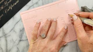 inkmethis Envelope Calligraphy Guideline Ruler