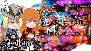 [?] Past captains react ao rap Ambição (Black Clover e One piece) // M4rkim // Gacha Nox [?]