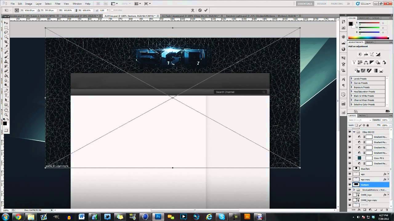 Dare Ego Background | Speedart | By TigerrGFX