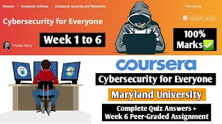 Cybersecurity for Everyone | Maryland University | Coursera | Complete Quiz Answers + Assignment