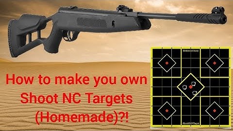 How to make your own Shoot NC Target (Homemade)?!