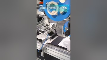 Card box cardboar paging feeding high speed labeling machine top side labeler video