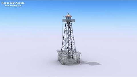 Guard Tower low-poly 3D model by Rescue3D Assets