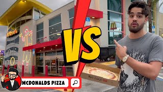 Mcdonalds Has Pizza NOW! Worlds largest McDonalds Pizza review!