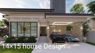 small house /simple house design [14x15 m] house plan with 160 sqm floor area #smallhousedesign