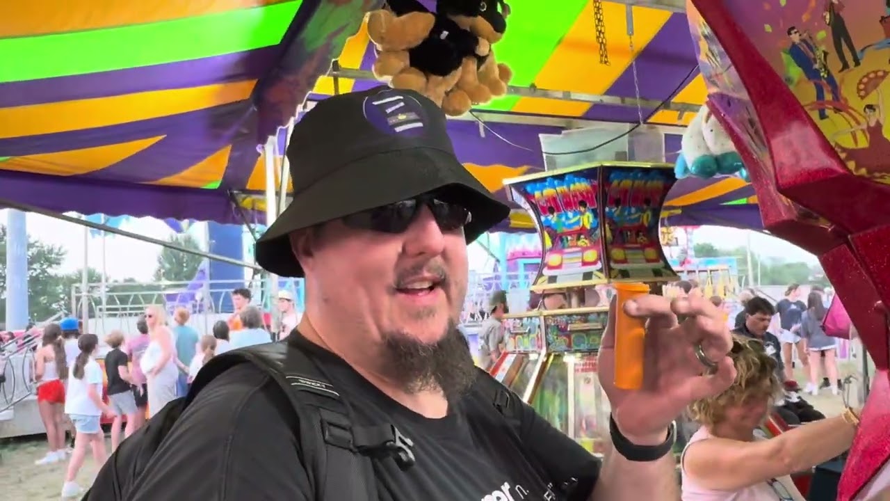 I WON A LOTTERY TICKET FROM A CARNIVAL COIN PUSHER! | JJGeneral1 Arcade 