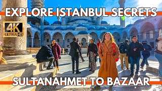 Istanbul Turkey 2025 Old City Hidden Gems Sultanahmet,Grand Bazaar 4K UHD 100FPS Walking Tour