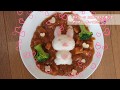 ダイソーの【立体ごはん】使って、デコカレー作ってみた♪