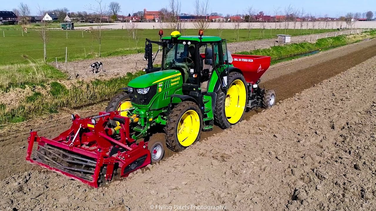 Uien planten / Planting Onions / Zwiebeln pflanzen / John Deere / Delta Planter / Akkerbouw