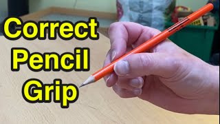 Correct Tripod Pencil Grip for Writing. How to Hold a Pencil Correctly For Foundation & Kindergarten