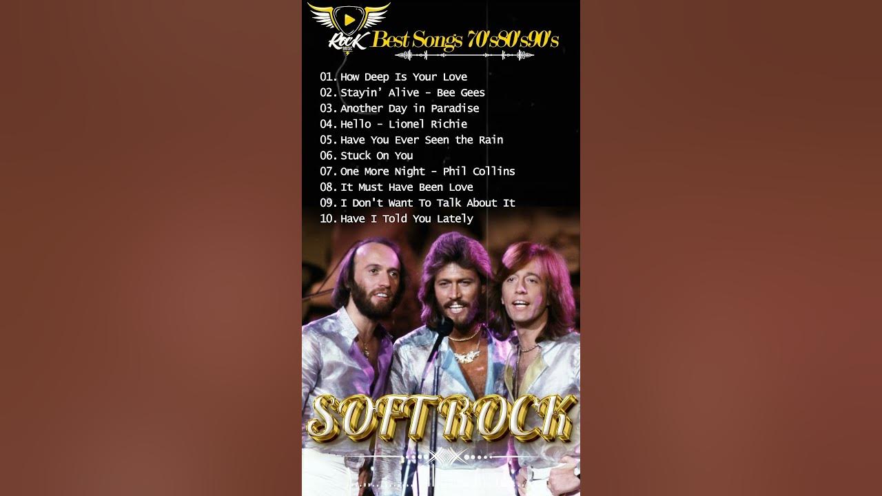 Bee Gees Greatest Hits Full Album 2024   Top 100 Best Soft Rock Of Bee Gees