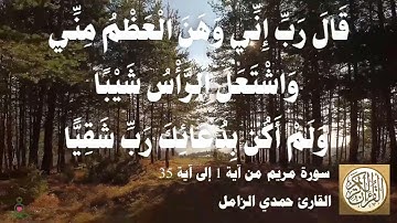019 1 حمدي الزامل - سورة مريم من آية 1 إلى آية 35 مقطع مميز 01