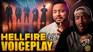 FIRST TIME HEARING VOICEPLAY!!! | HELLFIRE - VoicePlay (acapella) ft J.None