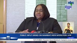 IIPUMBU URGES NAMIBIANS TO SHAPE NEW MIGRATION LAW - nbc