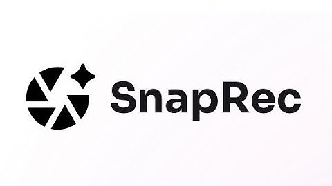 SnapRec Demo Video - ICSSC WebJam 2025 