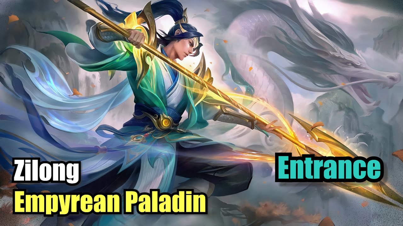 Zilong Empyrean Paladin Skin Collector Entrance (Upscale 4K) Mobile Legends
