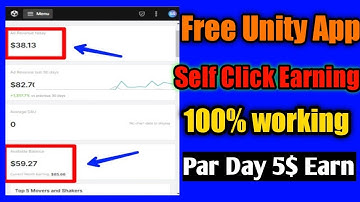 unity self click app make money online