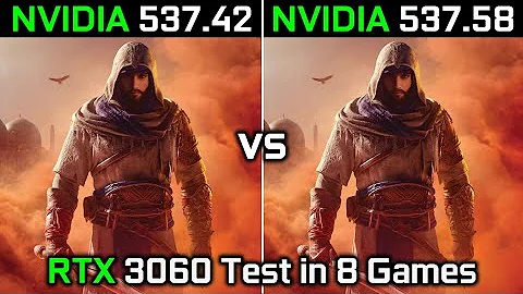 Nvidia Drivers (537.42 vs 537.58) RTX 3060 Test in 7 Games 2023