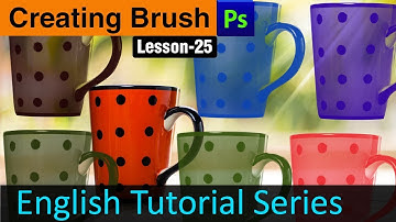 How to create your own brush and import or load new brushes in Photoshop (Lesson 25)