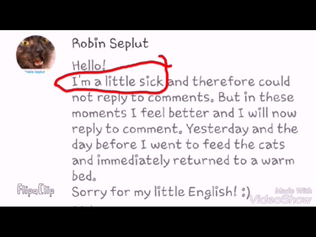 ROBIN IS SICK?! class=