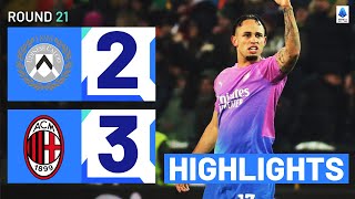 UDINESE-MILAN 2-3 | HIGHLIGHTS | Milan claim three points after wild game | Serie A 2023\/24