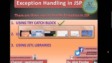 Jsp tutorials in hindi lec 6(2) (exception handling in jsp , exception page in jsp,)