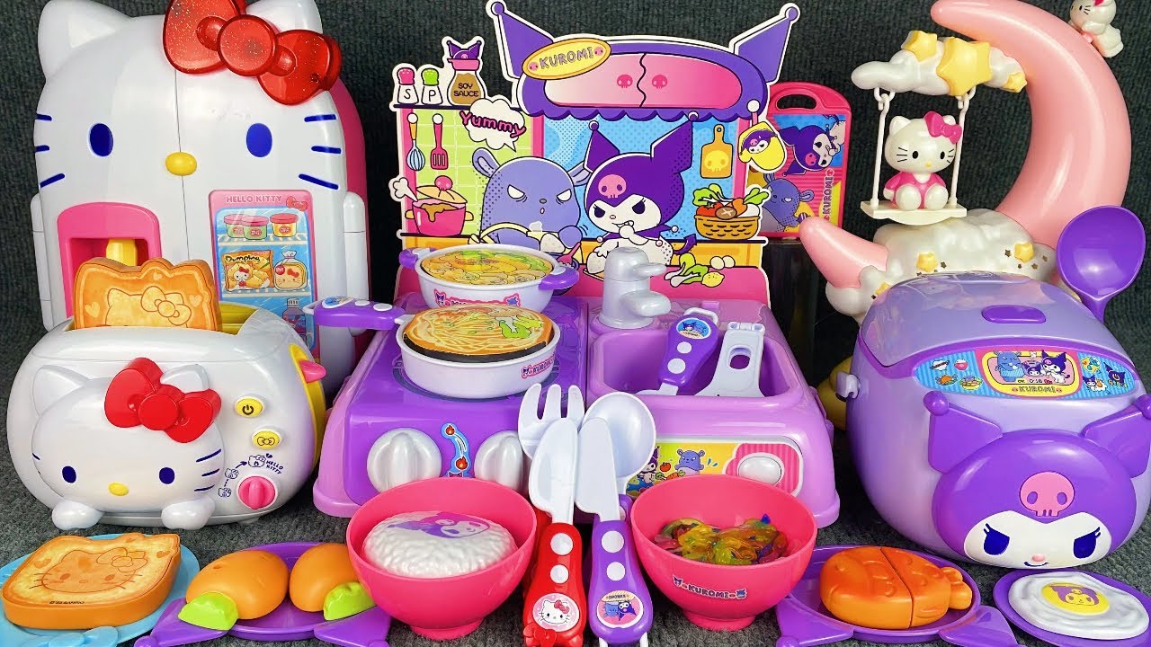 8 Minutes Satisfying with Unboxing HelloKitty Kitchen & Sanrio Play Review Toys | ASMR 