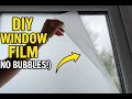 How to Install Window Privacy Film Perfectly (No Bubbles!) | DIY Frosted Window Tutorial