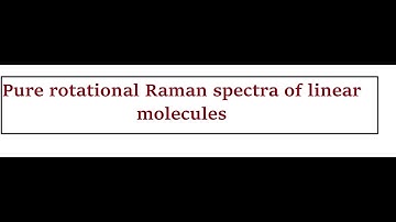 Pure rotational Raman spectra of linear molecules