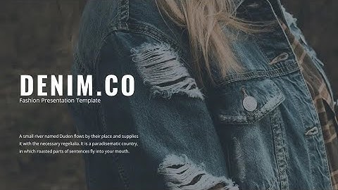 Denim - Fashion Powerpoint Template