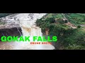 Gokak falls drone shots aerial views  karnataka mansoons  belgaum gokak falls gokak falls