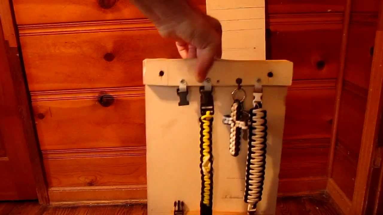 How to make a paracord bracelet jig 