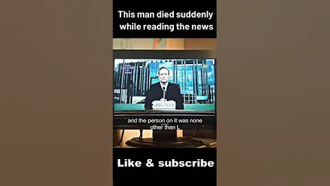 This man died suddenly while reading the news #shorts