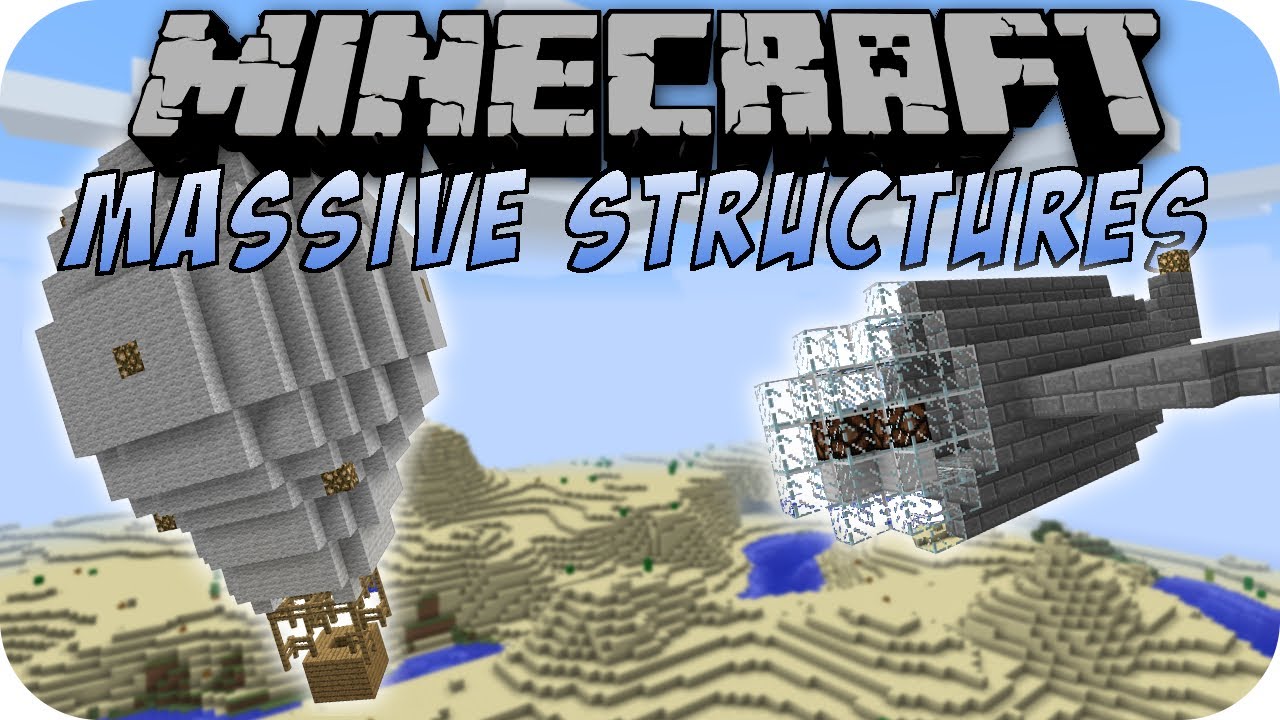 Minecraft MASSIVE STRUCTURES MOD - YouTube