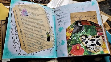 How To Journal In A Junk Journal! #3 Beginner Tutorial! Writing & Decorating Simply!  Paper Outpost!
