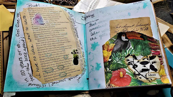 How To Journal In A Junk Journal! #3 Beginner Tutorial! Writing & Decorating Simply!  Paper Outpost!