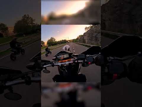 Sunset wheelie KTM