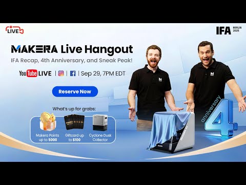 Unveiling the Makera Z1 & Kickstarter Launch Plan @YouTube Livestream